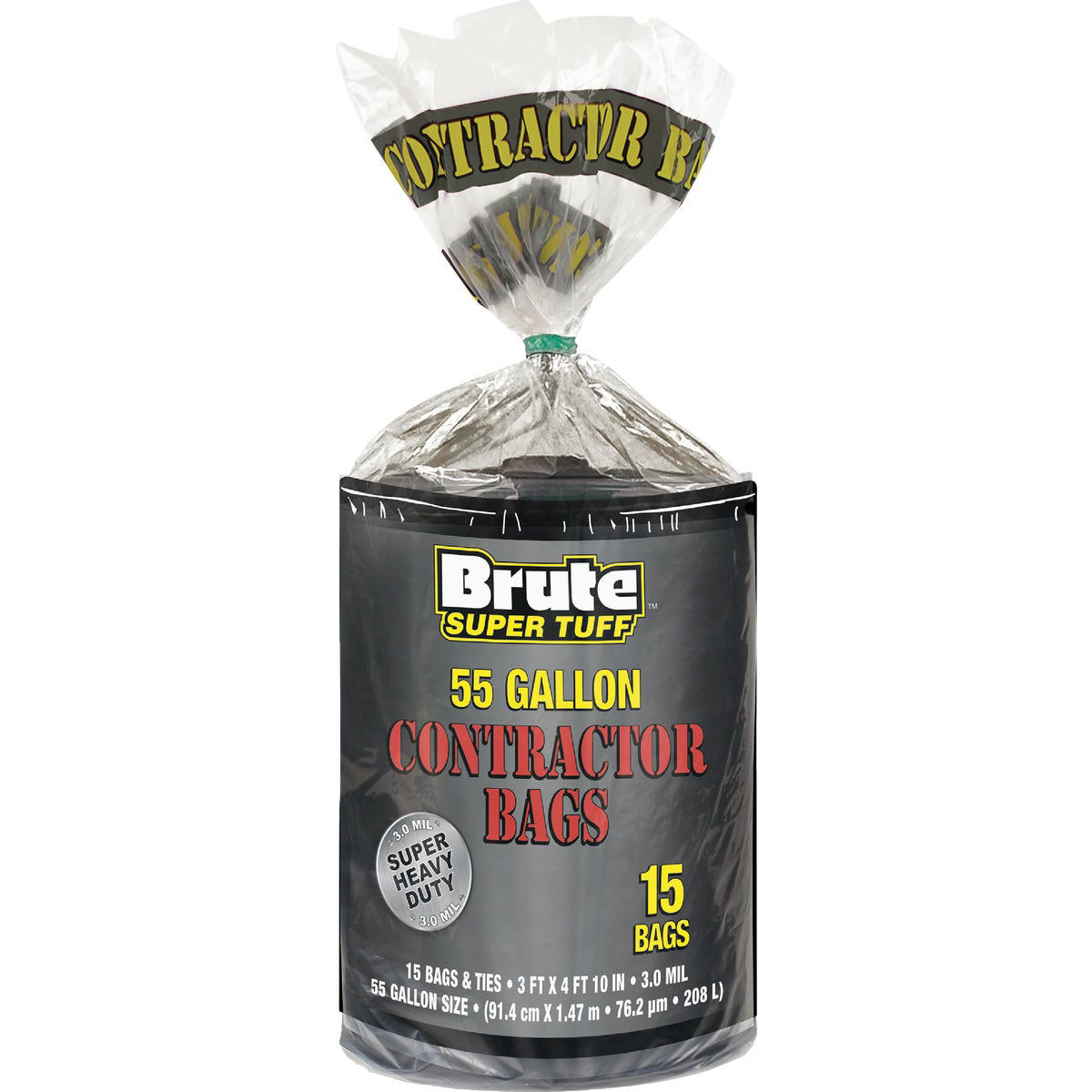 Brute Super Tuff 55 Gal. Contractor Black Drum Liner (15Count) Do it