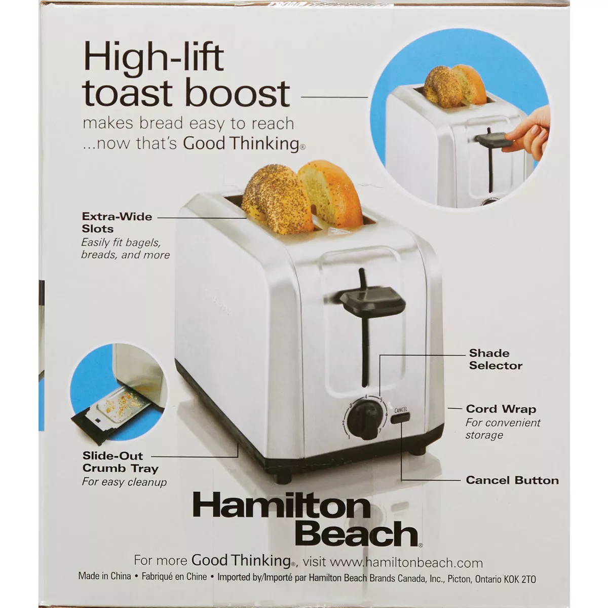 Hamilton Beach 2-Slice Brushed Stainless Steel Toaster - photo 3