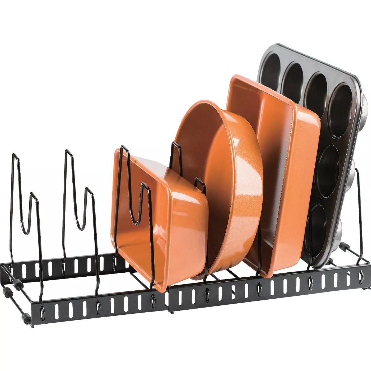 Culinary Edge Black Steel Wire Expandable Lid Rack