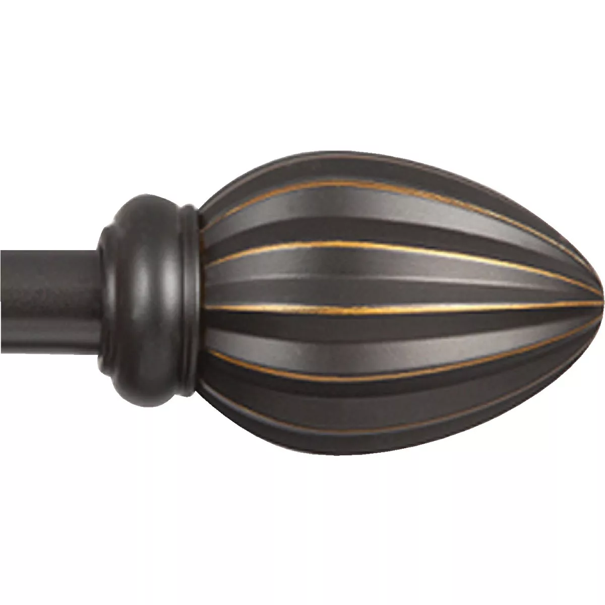 Kenney Fast Fit Bailey 66 In. To 120 In. 5/8 In. Oil Rubbed Bronze Curtain Rod