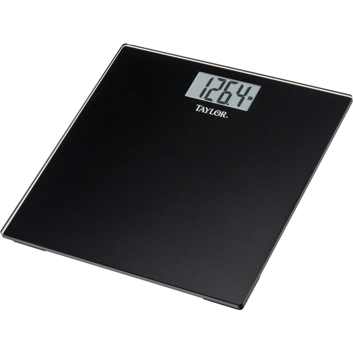 Large Display Glass Electronic Bathroom Scale, Black/White