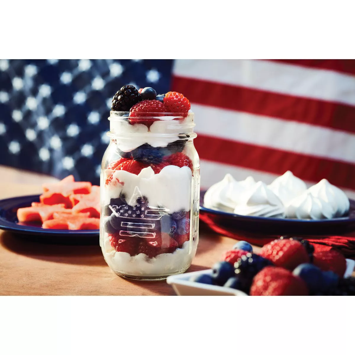 Ball 16 Oz. Regular Mouth Stars & Stripes Jar (4-Count) - photo 5