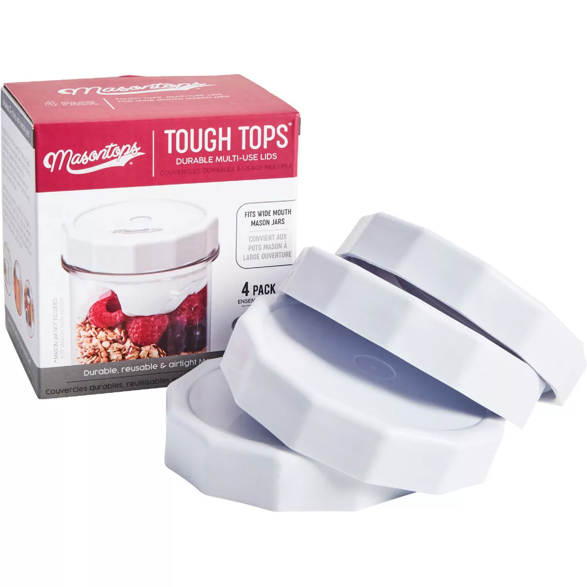 Masontops Wide-Mouth Tough Top Canning Jar Lid (4-Count) - photo 3