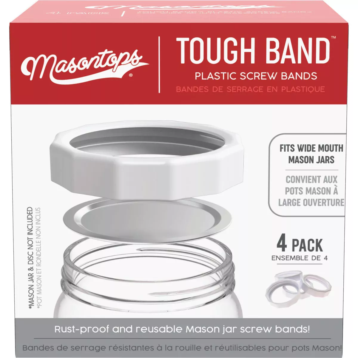 Masontops Wide-Mouth Tough Canning Jar Band (4-Count) - photo 2