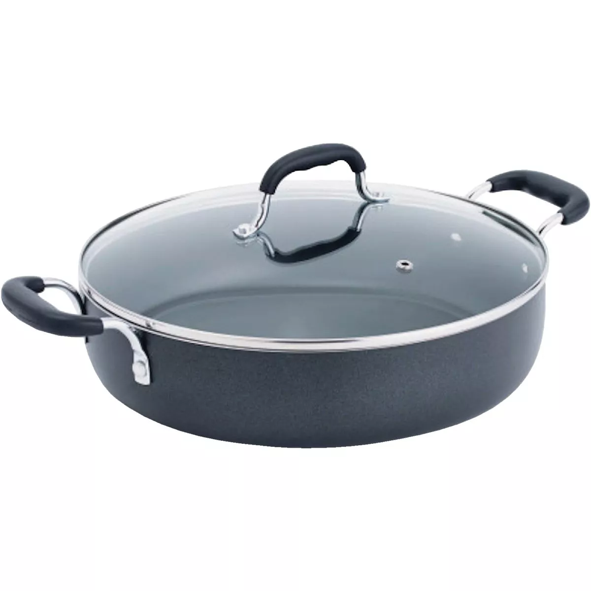 T-fal Essentials 12 In. Black Nonstick Everyday Pan