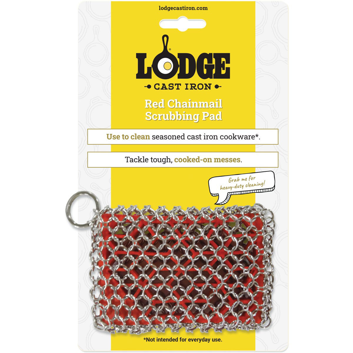 Lodge ACM10R41 Scrubbing pad, One, Red: Serveware Accessories