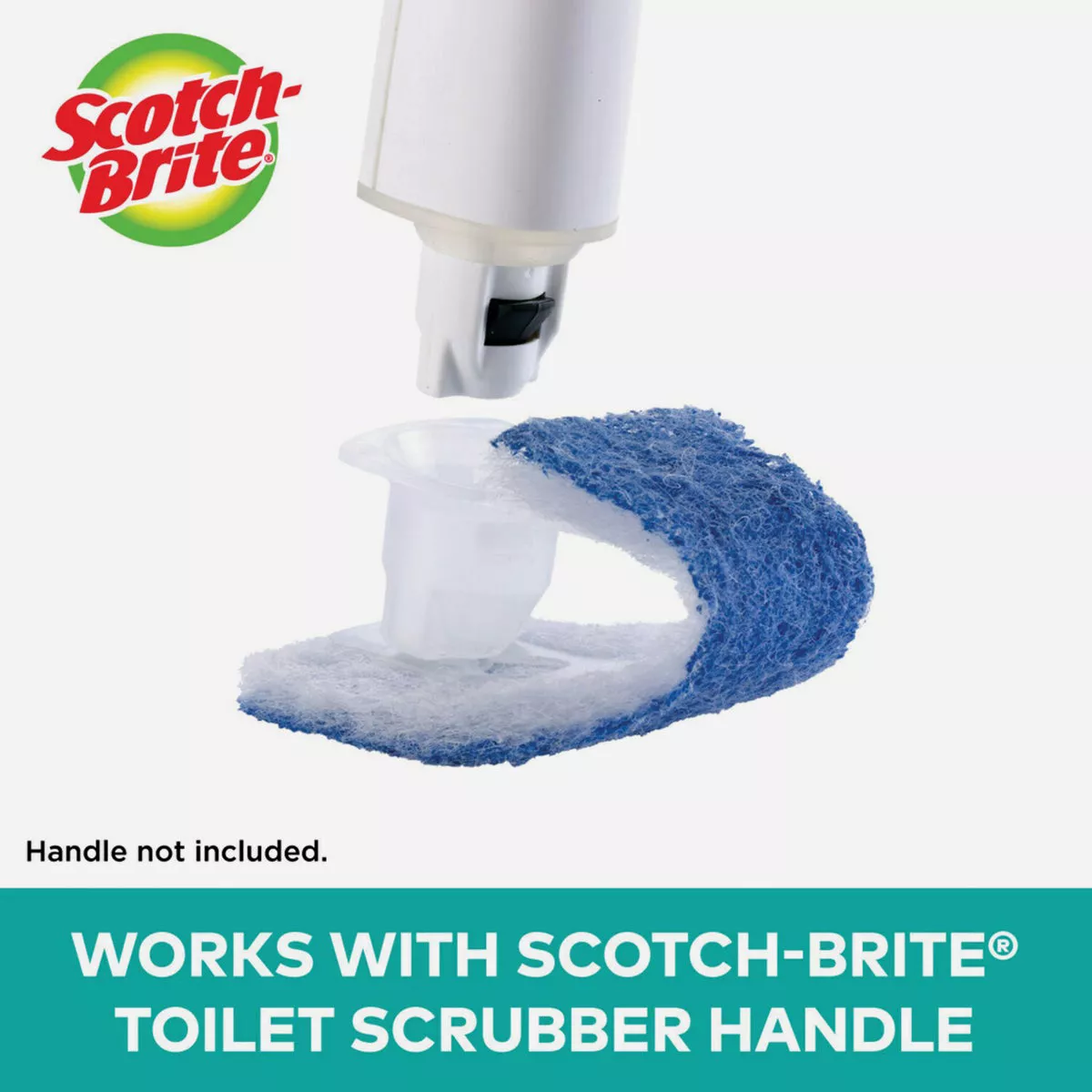 Scotch-Brite Disposable Toilet Scrubber Cleaning System, 1 Wand/5 Refill Sponges - photo 4