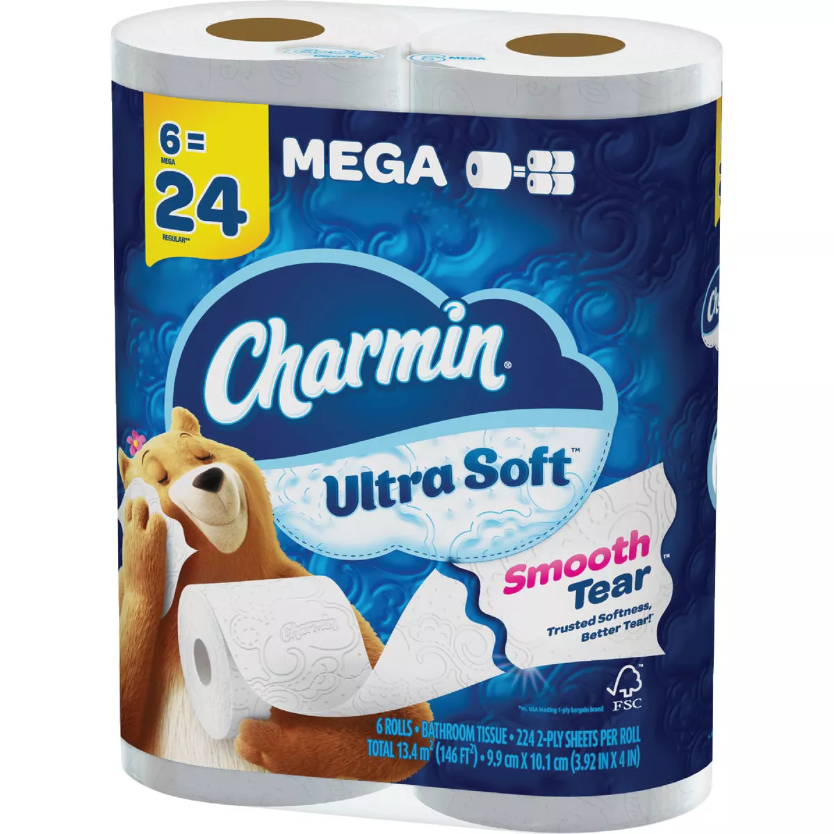 Charmin Ultra Soft Toilet Paper (6 Mega Rolls) - photo 4