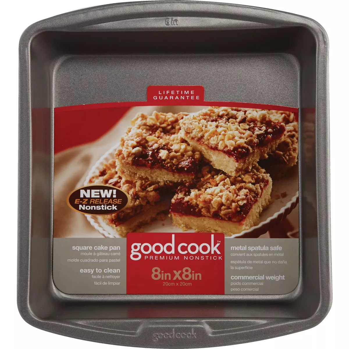 Goodcook 8 In. x 8 In. Square Non-Stick Cake Pan - photo 2