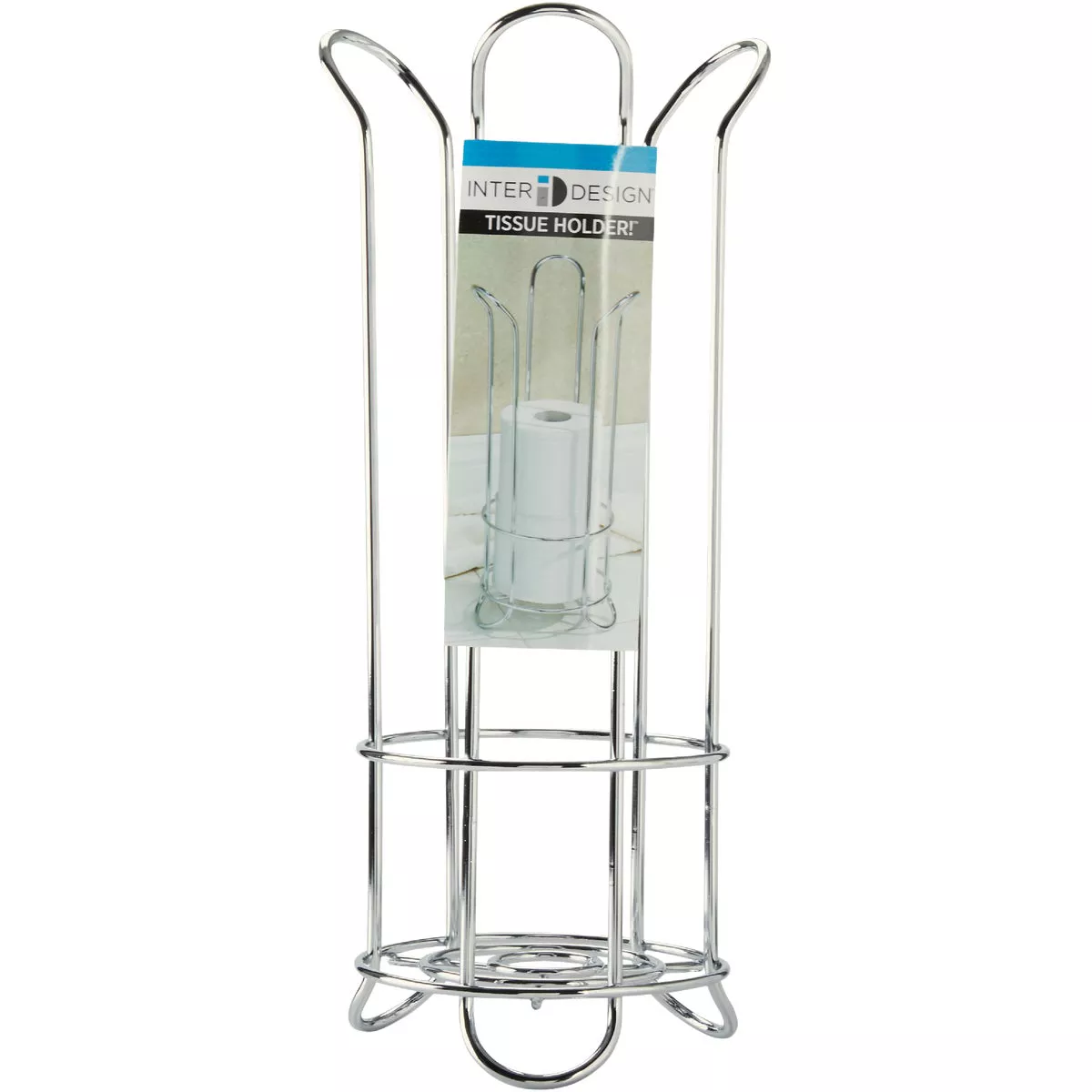 iDesign Forma Chrome Tulip Freestanding Toilet Paper Holder - photo 3
