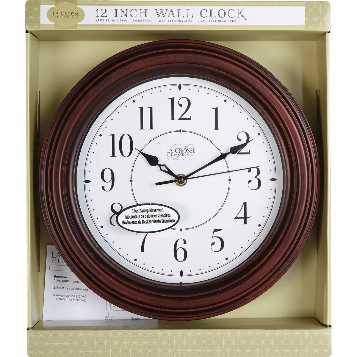 La Crosse Clock Silent Sweep Wall Clock - photo 2