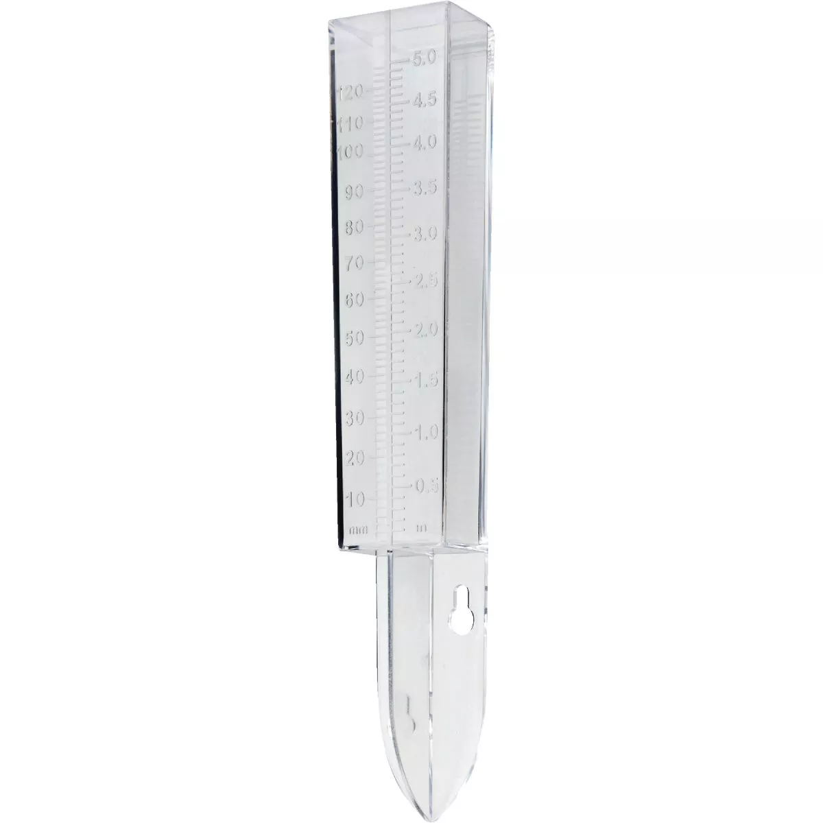 Taylor 5 In. Plastic Clear-Vu Rain Gauge