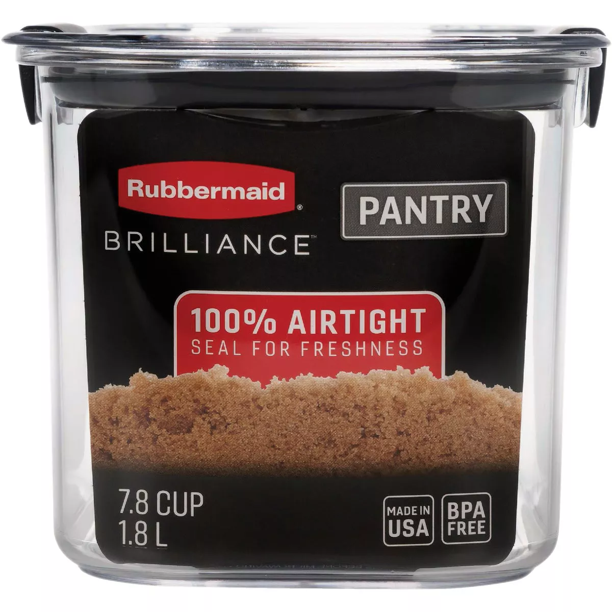 Rubbermaid Brilliance 7.8 Cup Brown Sugar Pantry Airtight Food Storage Container - photo 2