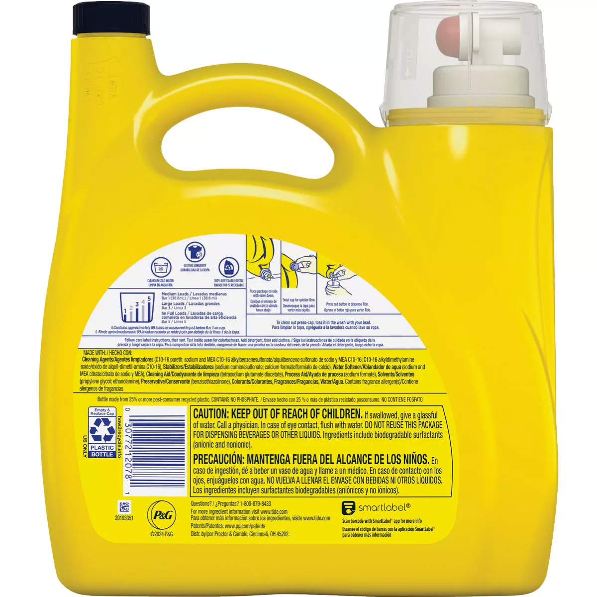 Tide Simply Clean & Fresh 117 Oz. 89 Load High Efficiency Liquid Laundry Detergent - photo 2