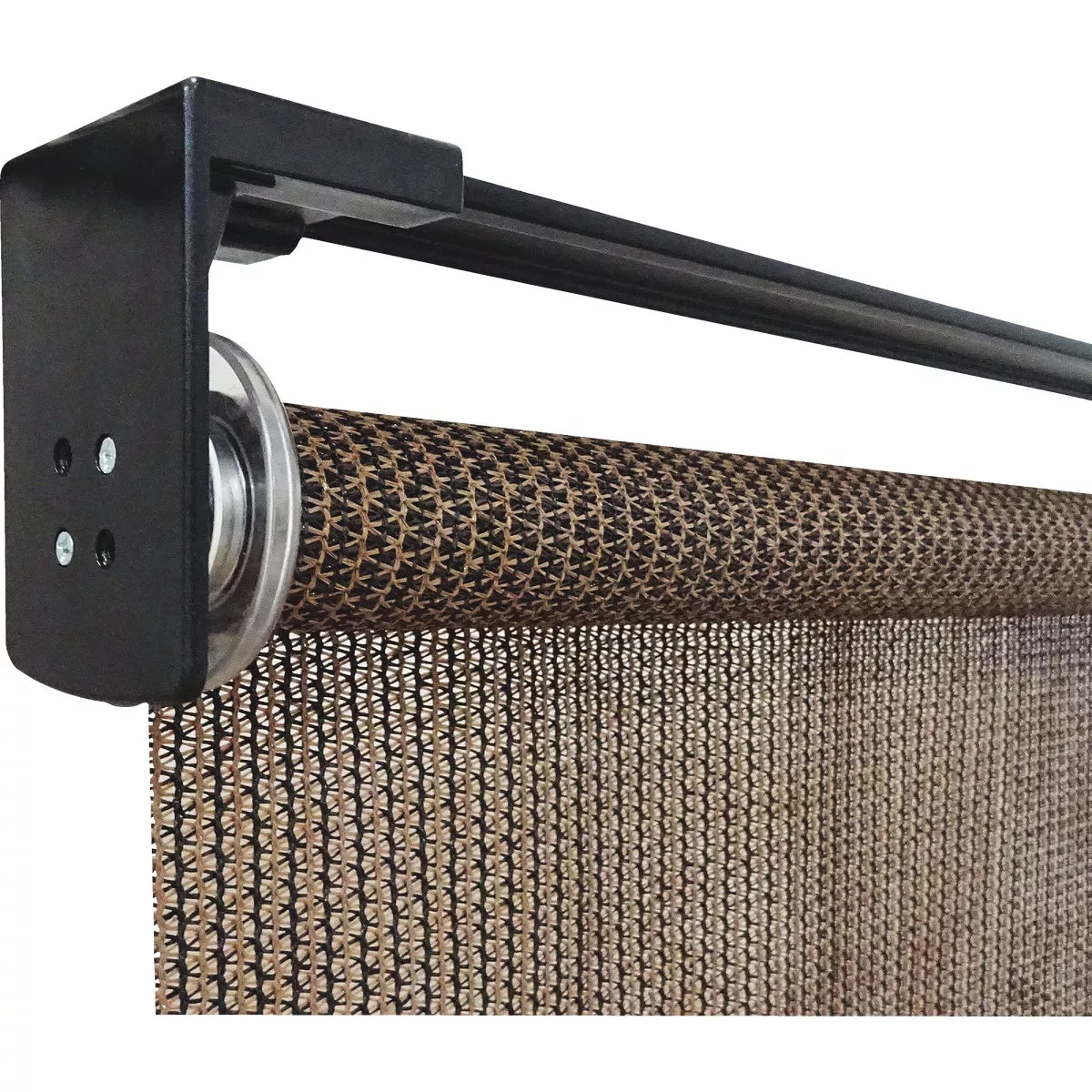 Home Impressions 48 In. x 72 In. Brown Fabric Indoor/Outdoor Cordless Roller Shade - photo 2
