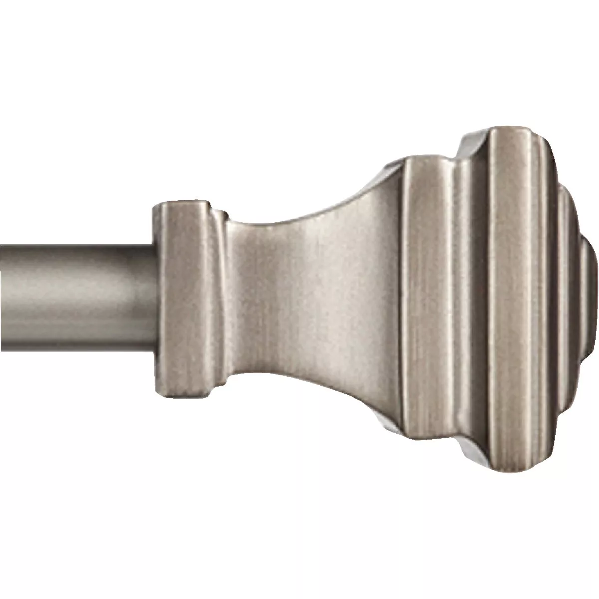 Kenney Fast Fit Milton 36 In. To 66 In. 5/8 In. Pewter Curtain Rod
