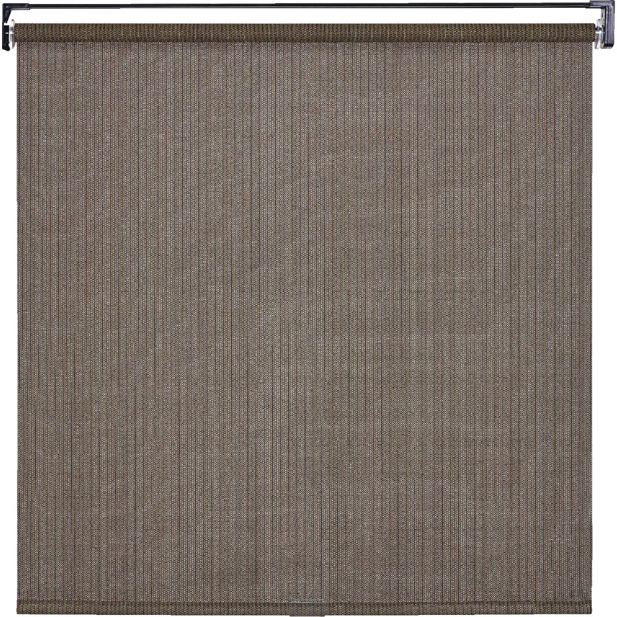 Home Impressions 72 In. x 72 In. Brown Fabric Indoor/Outdoor Cordless Roller Shade