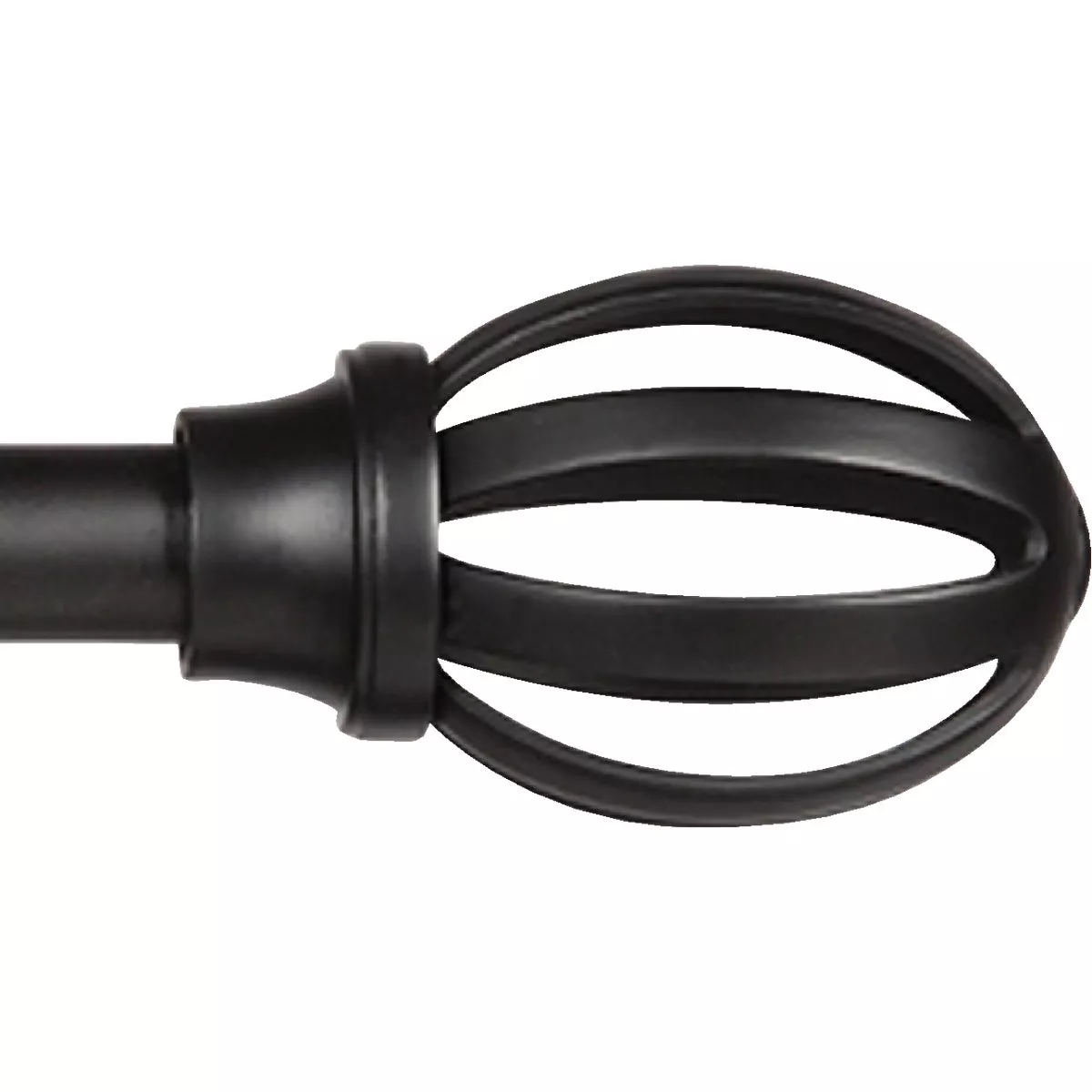 Kenney Fast Fit Lilly 36 In. To 66 In. 5/8 In. Black Curtain Rod | True ...
