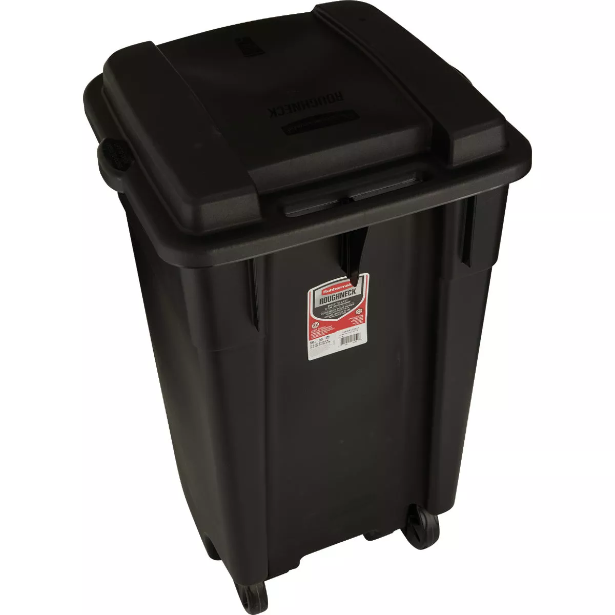 Rubbermaid 50 Gal. Black Wheeled Trash Can with Lid - photo 4