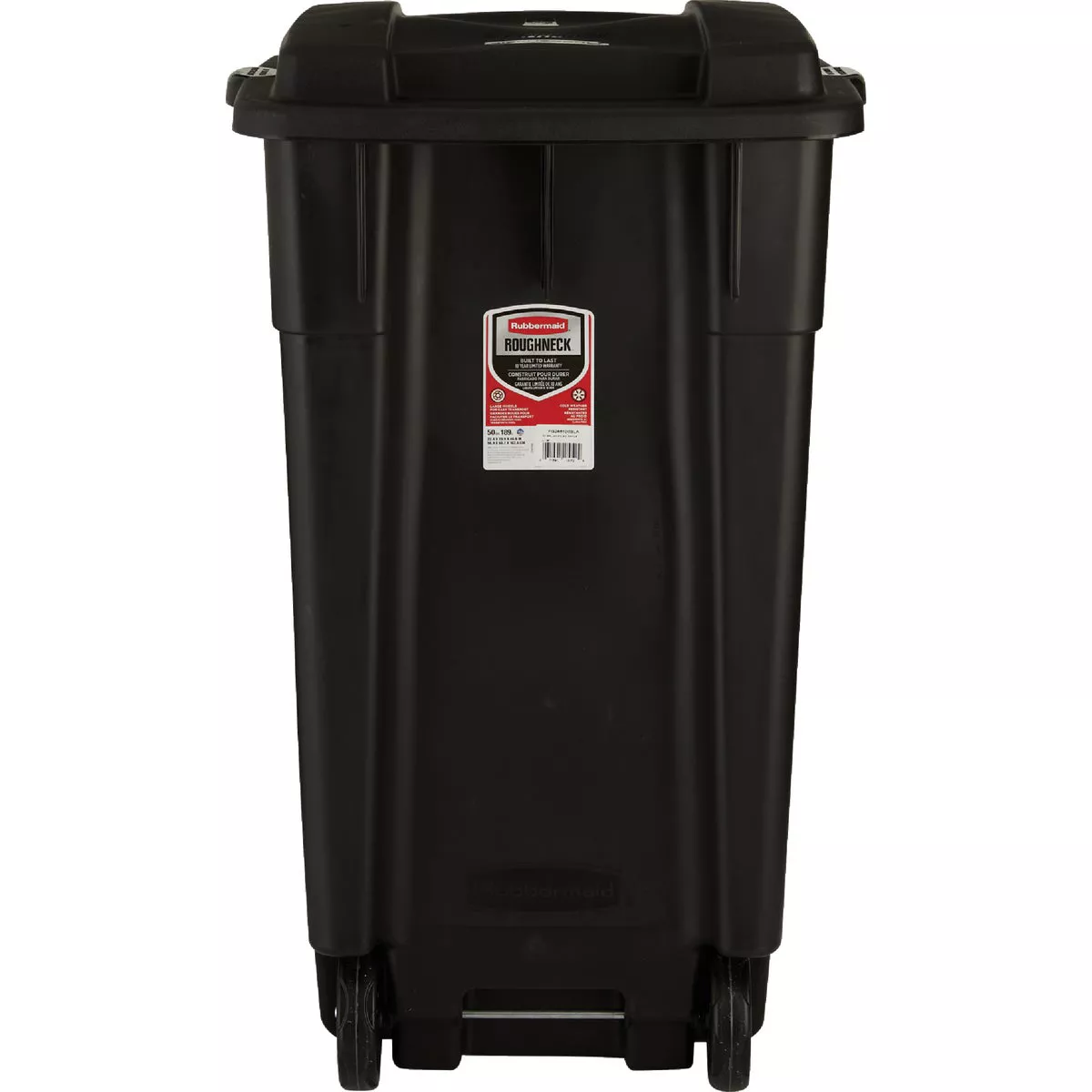 Rubbermaid 50 Gal. Black Wheeled Trash Can with Lid - photo 5