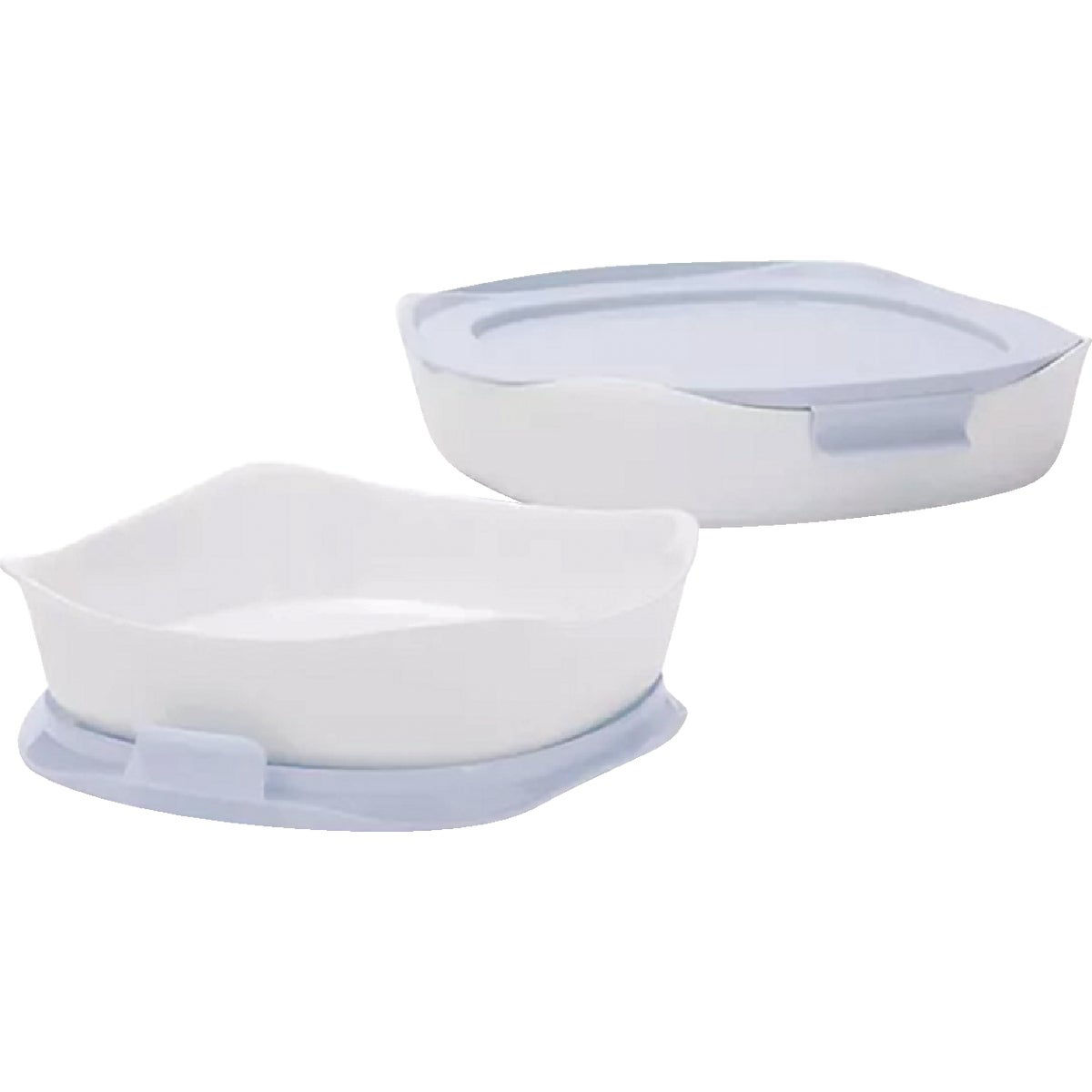 Rubbermaid Glass Baking Dishes for Oven, Casserole Dish  Bakeware, DuraLite 12-Piece Set, White (with Lids): Home & Kitchen