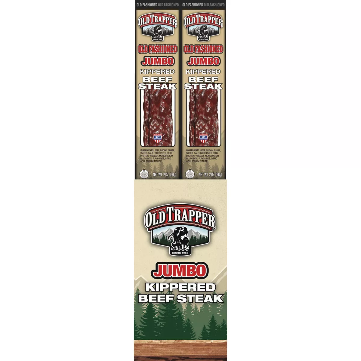 Old Trapper Old Fashioned Kippered Steak Jerky
