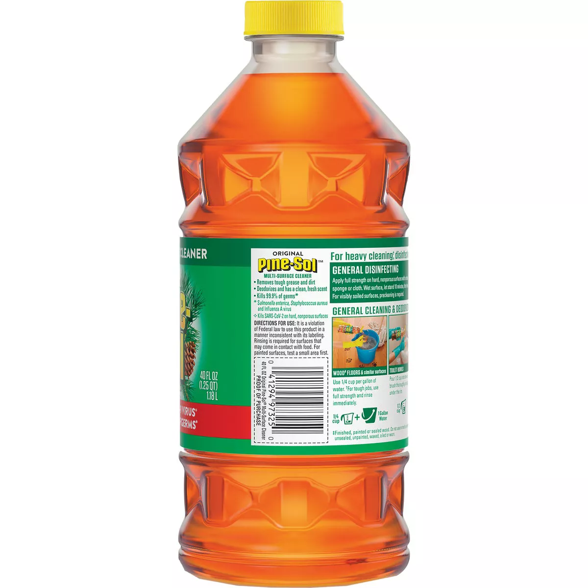 Pine-Sol 40 Oz. Original All-Purpose Disinfectant Cleaner - photo 2