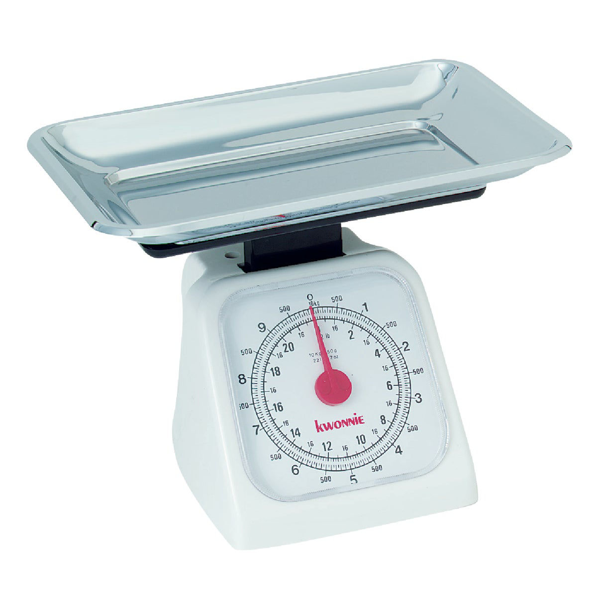 Norpro 22Lb Food Scale Removable Metal Tray, One Size, Shown