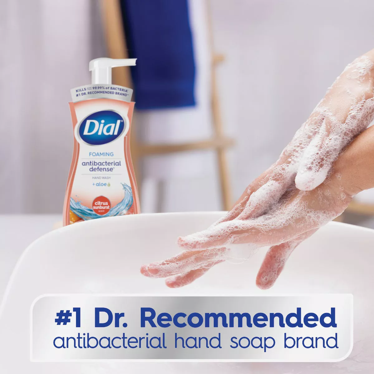 Dial Antibacterial Defense 7.5 Oz. Citrus Sunburst + Aloe Foaming Hand Wash - photo 7