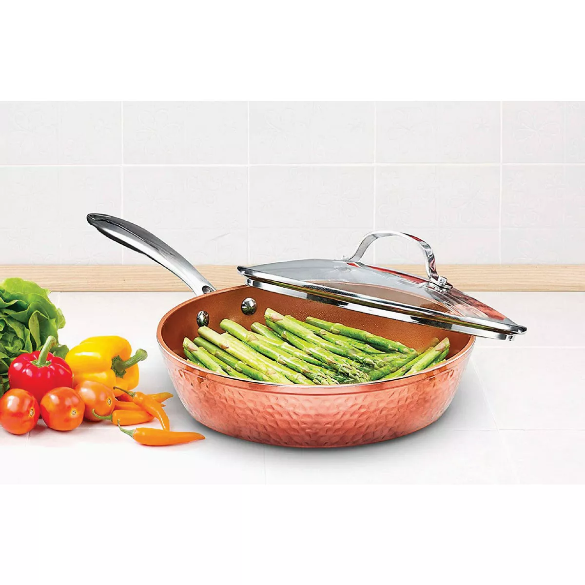 Gotham Steel Hammered Cookware Set (5 Piece) - photo 3