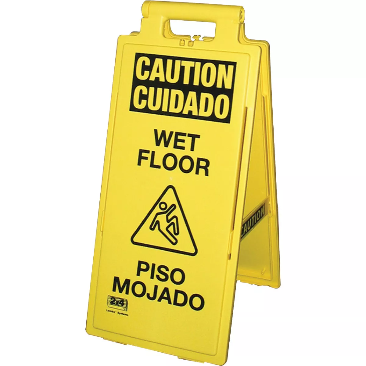 Impact Lockin'Arm Caution Wet Floor Sign