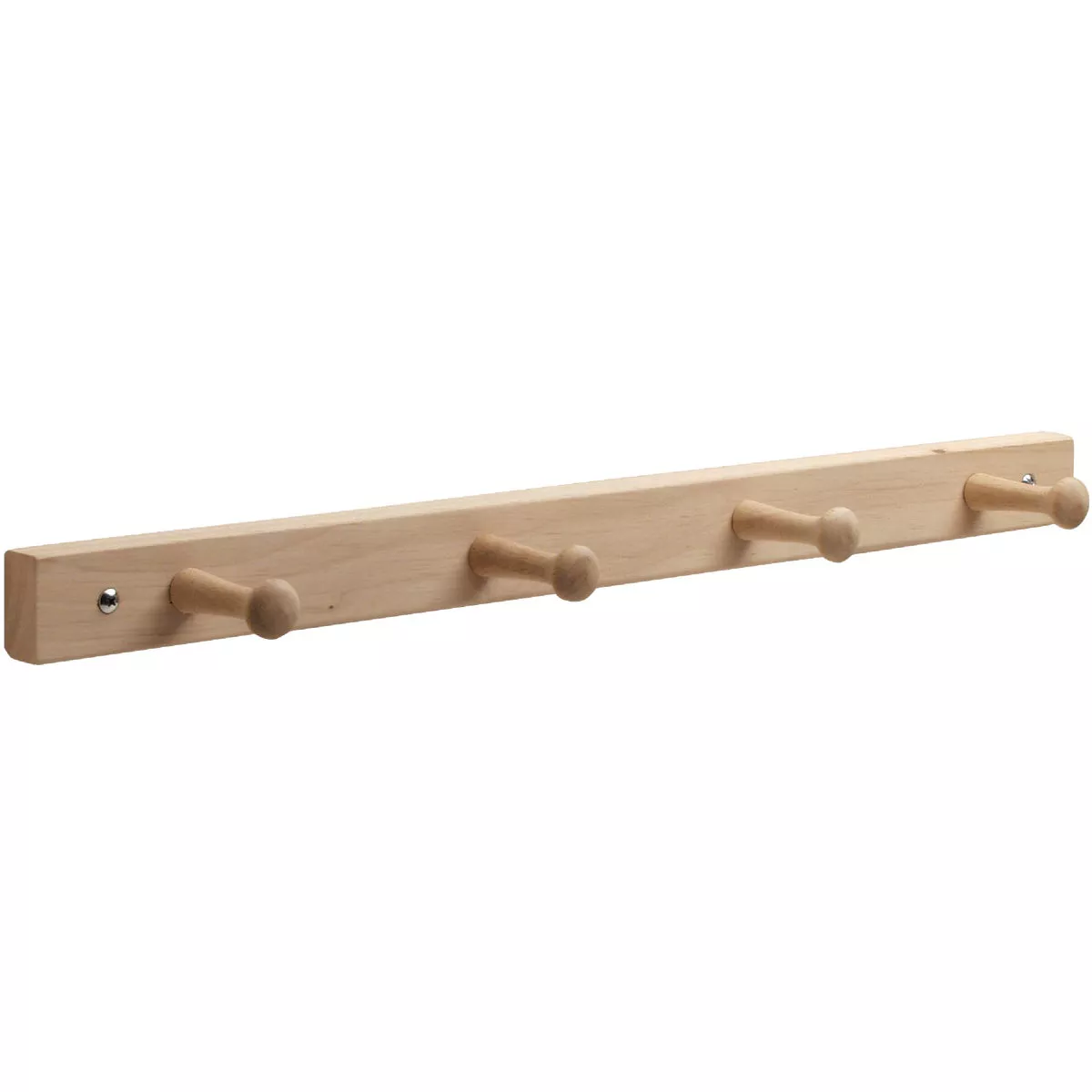 iDesign Natural Wood 4-Peg Rack | True Value Hardware