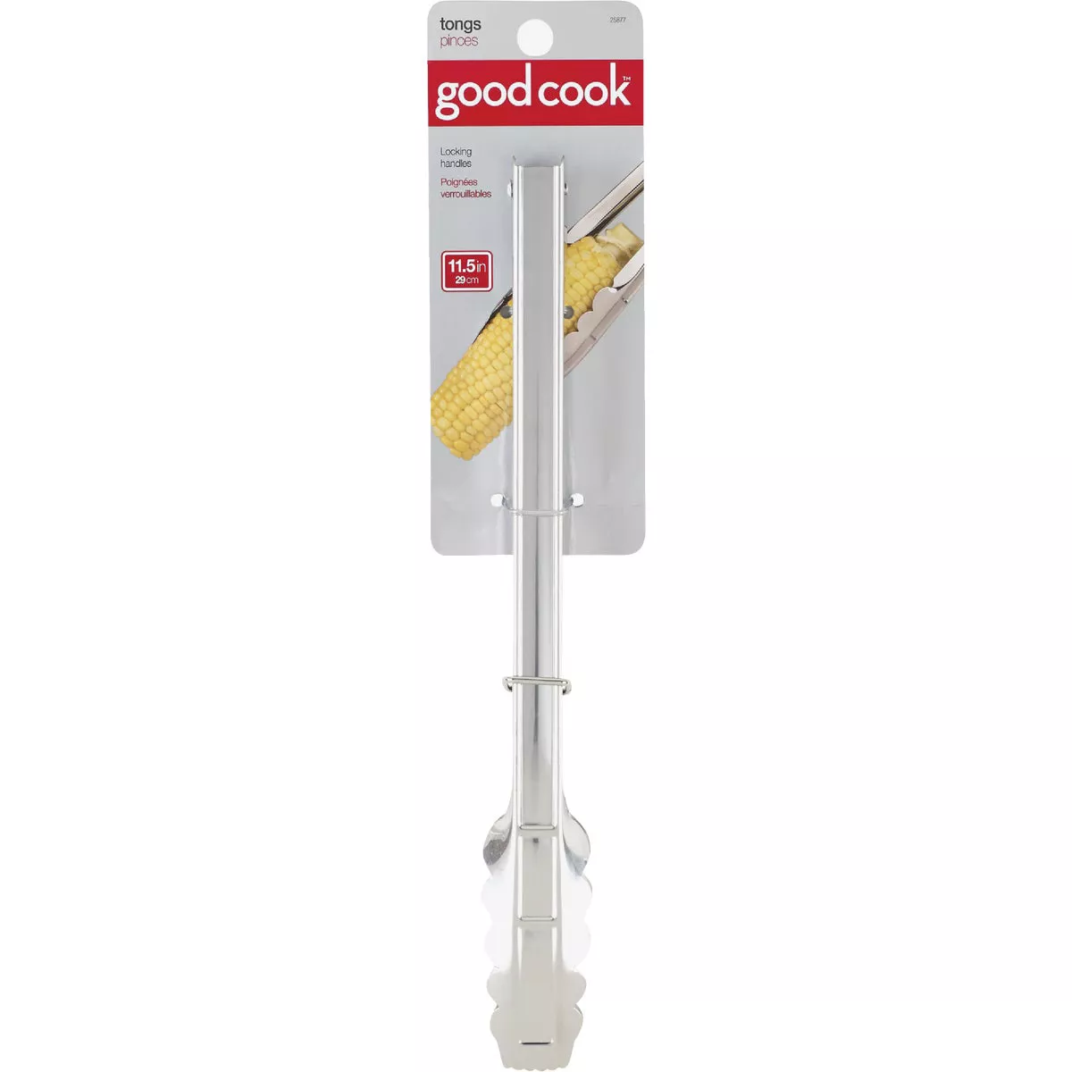 Goodcook 12 In. Spring Action Locking Tongs