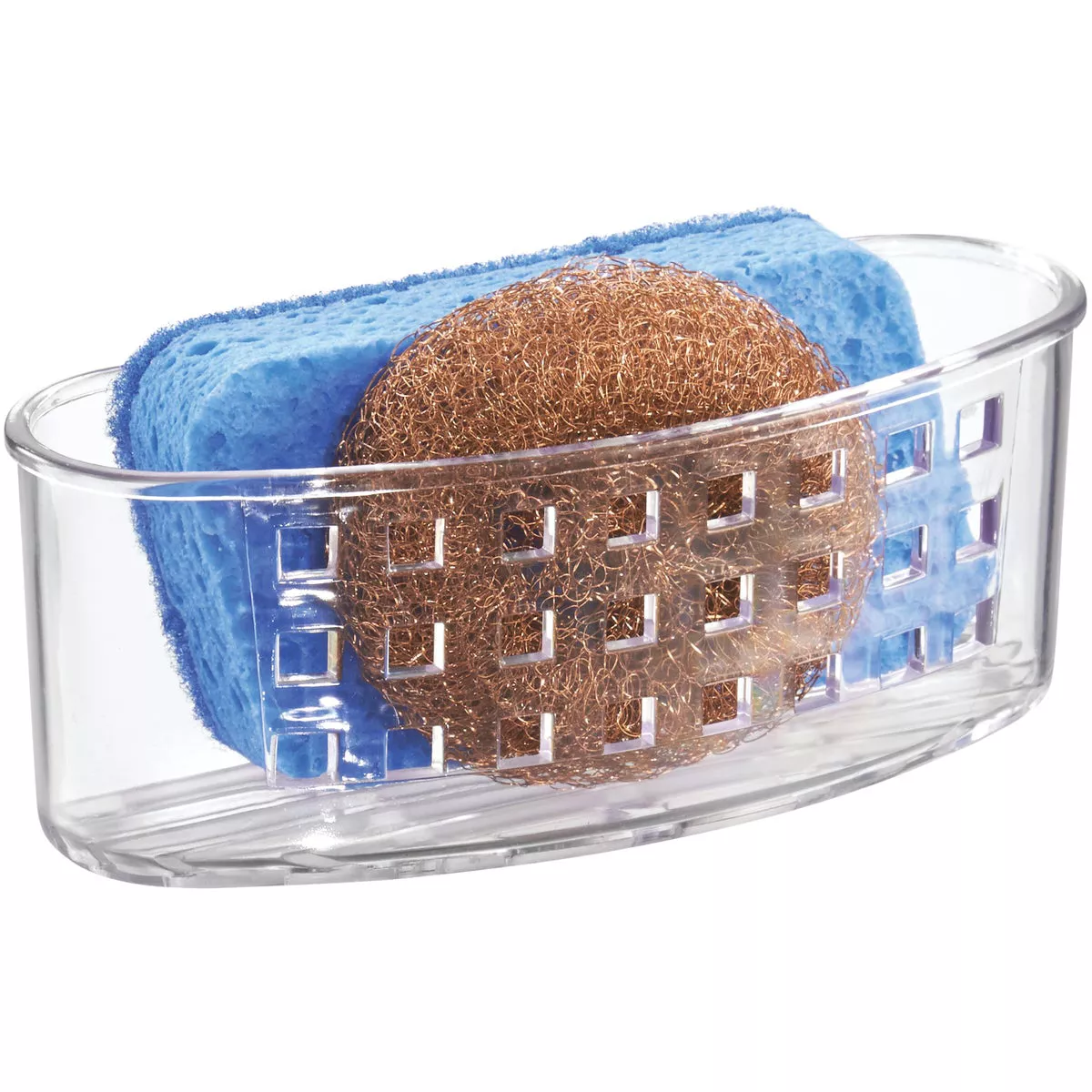 iDesign Sinkworks Clear Suction Scrubber & Sponge Holder - photo 2