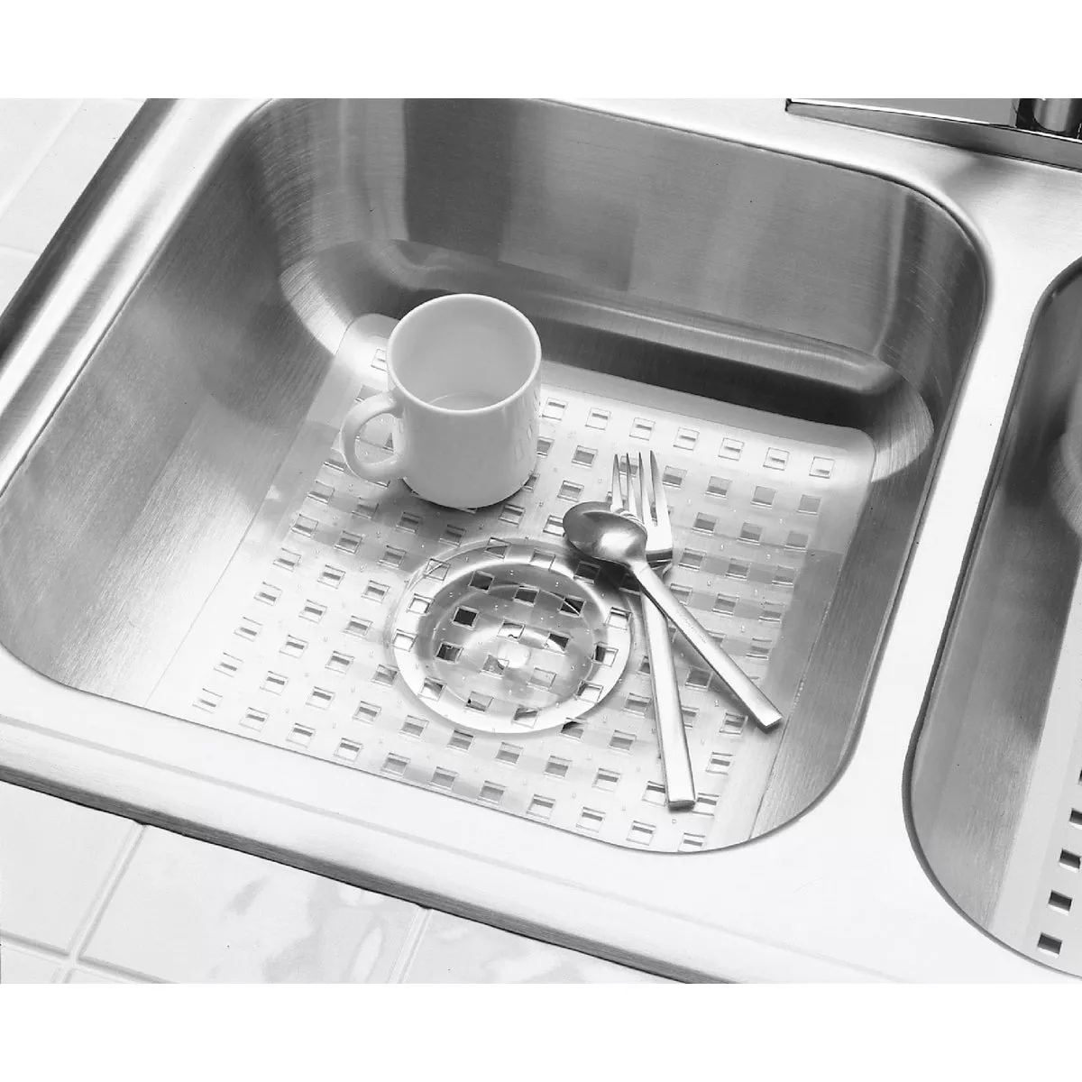 iDesign Sinkworks 11 In. x 12.5 In. Euro Clear PVC Sink Mat - photo 2