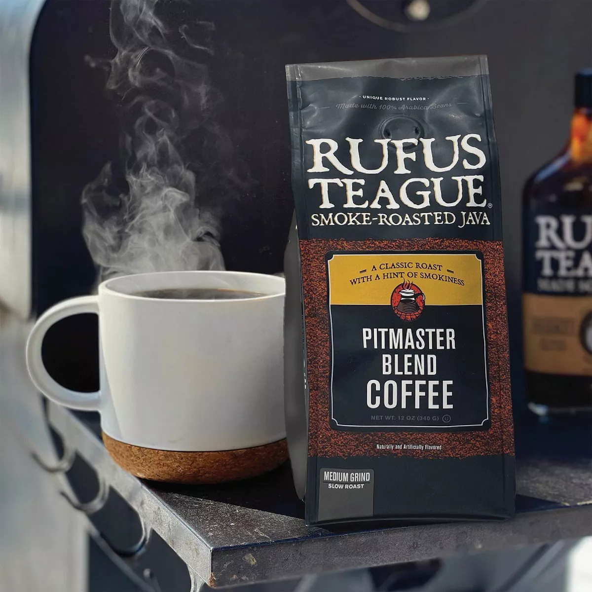 Rufus Teague 12 Oz. Smoke Roasted Coffee, Pitmaster Blend, Medium Grind - photo 2