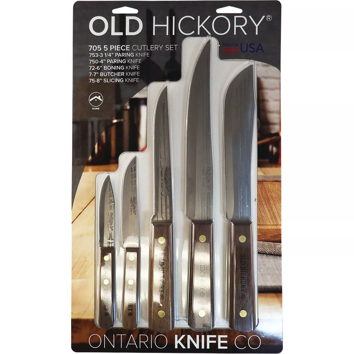 Old Hickory Cutlery Knife Set (5-Piece)