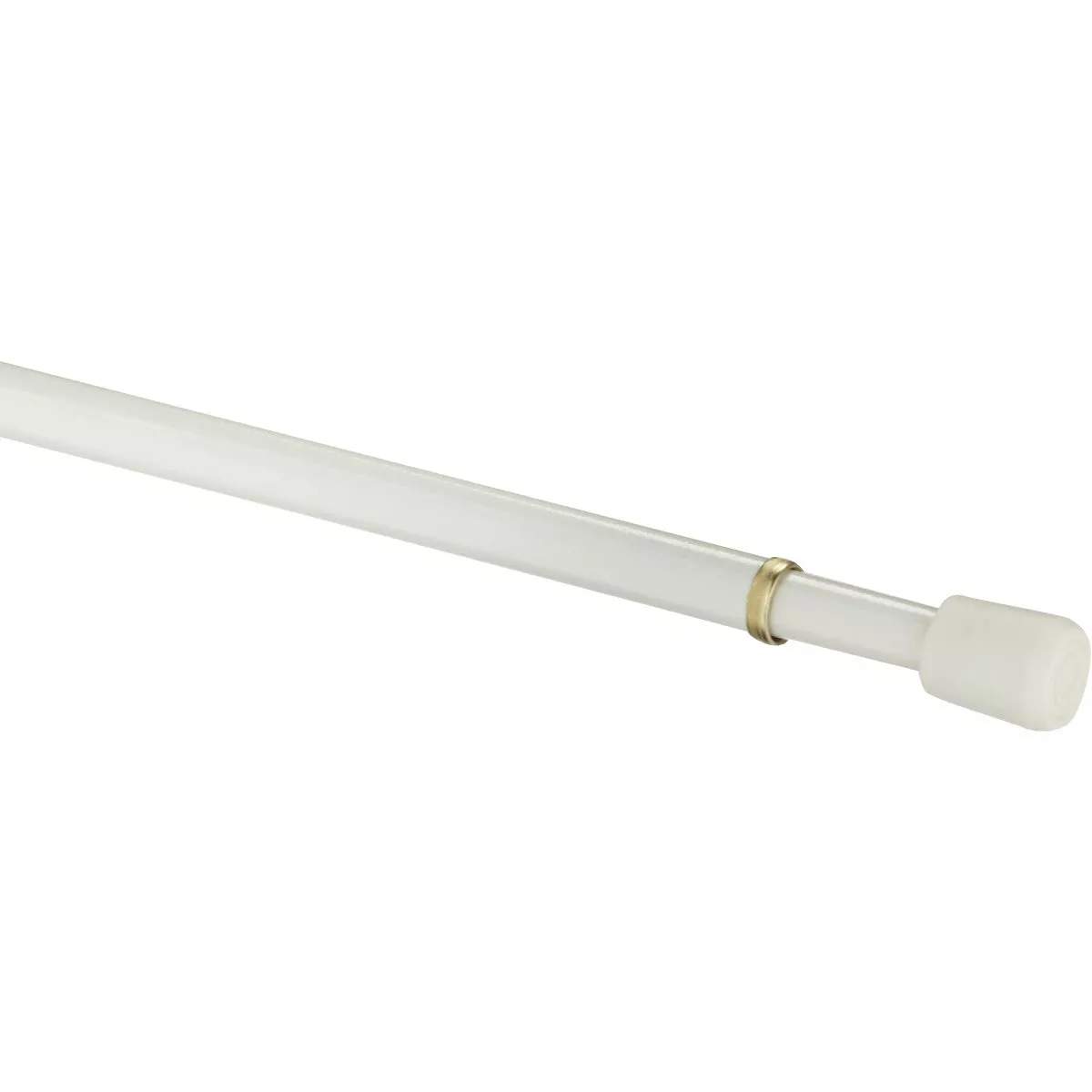 Kenney Strafford 18 In. To 28 In. 7/16 In. Spring Tension Rod, White