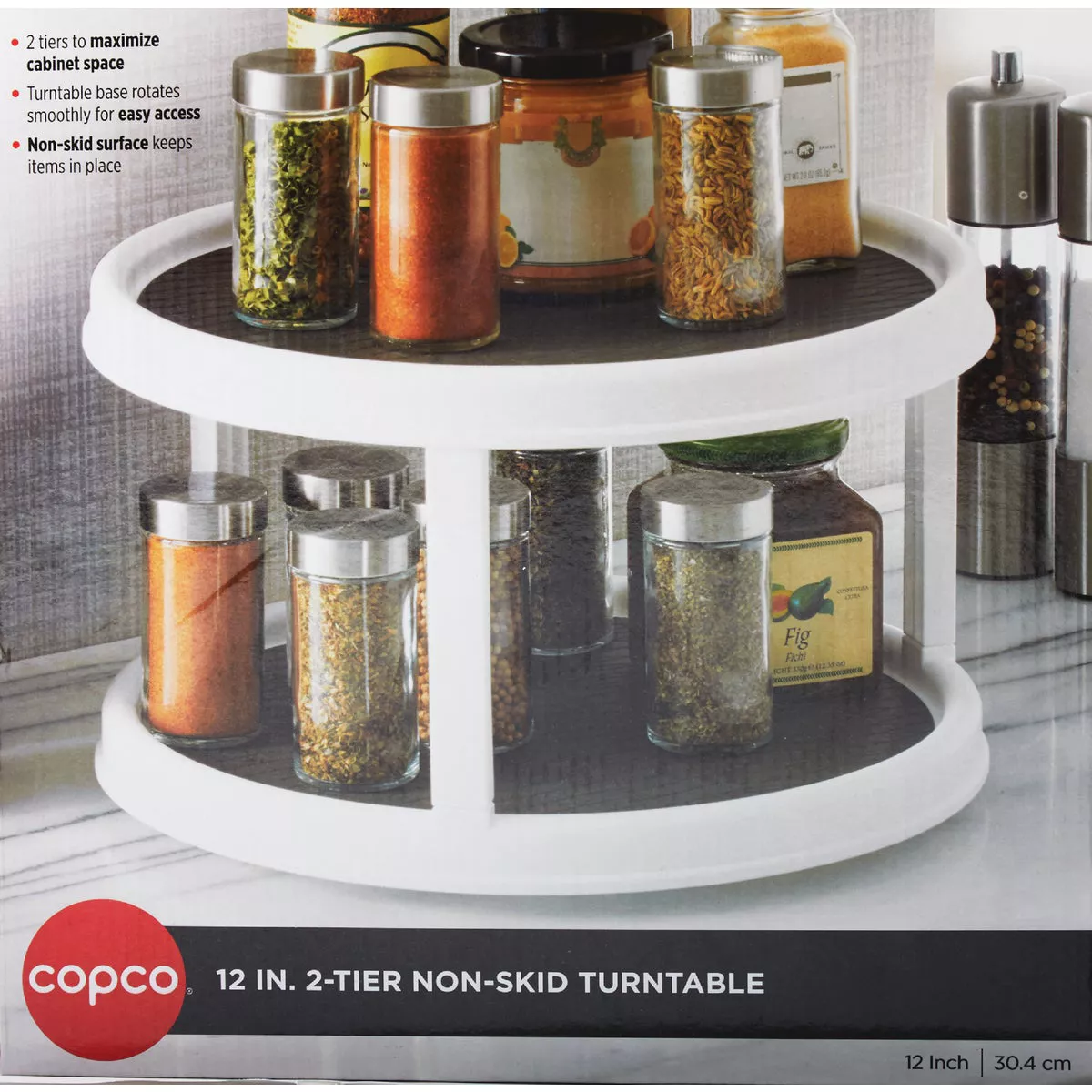 Copco 12 In. Non-Skid 2-Tier Turntable - photo 2