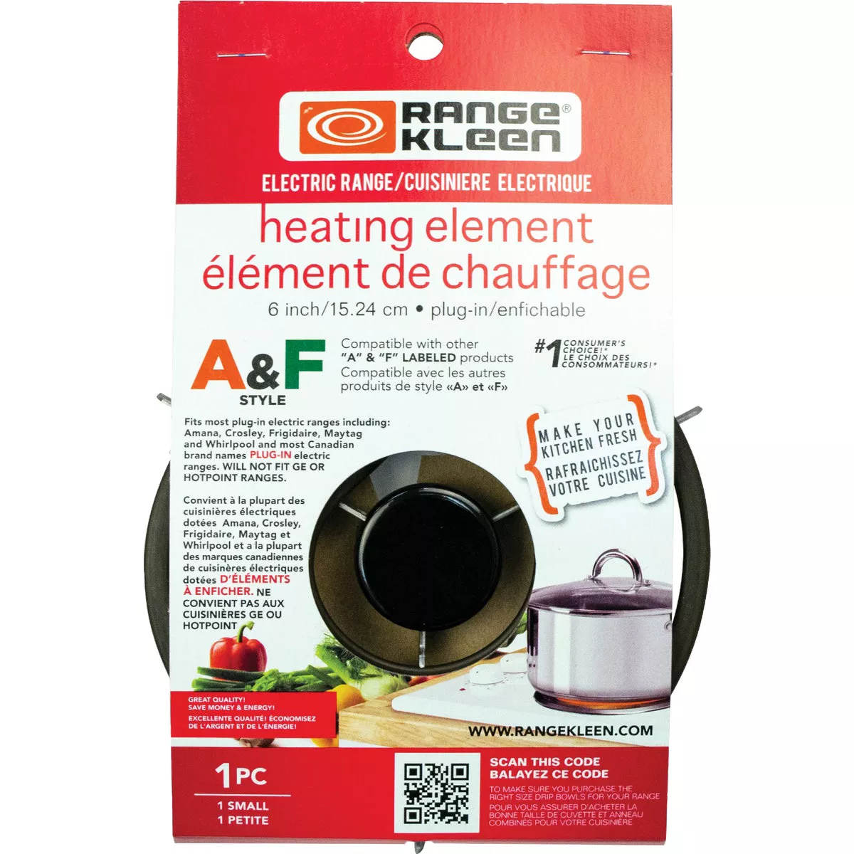 Range Kleen Style A 6 In. 3-Coil Plug-in Range Element with Y Bracket - photo 2