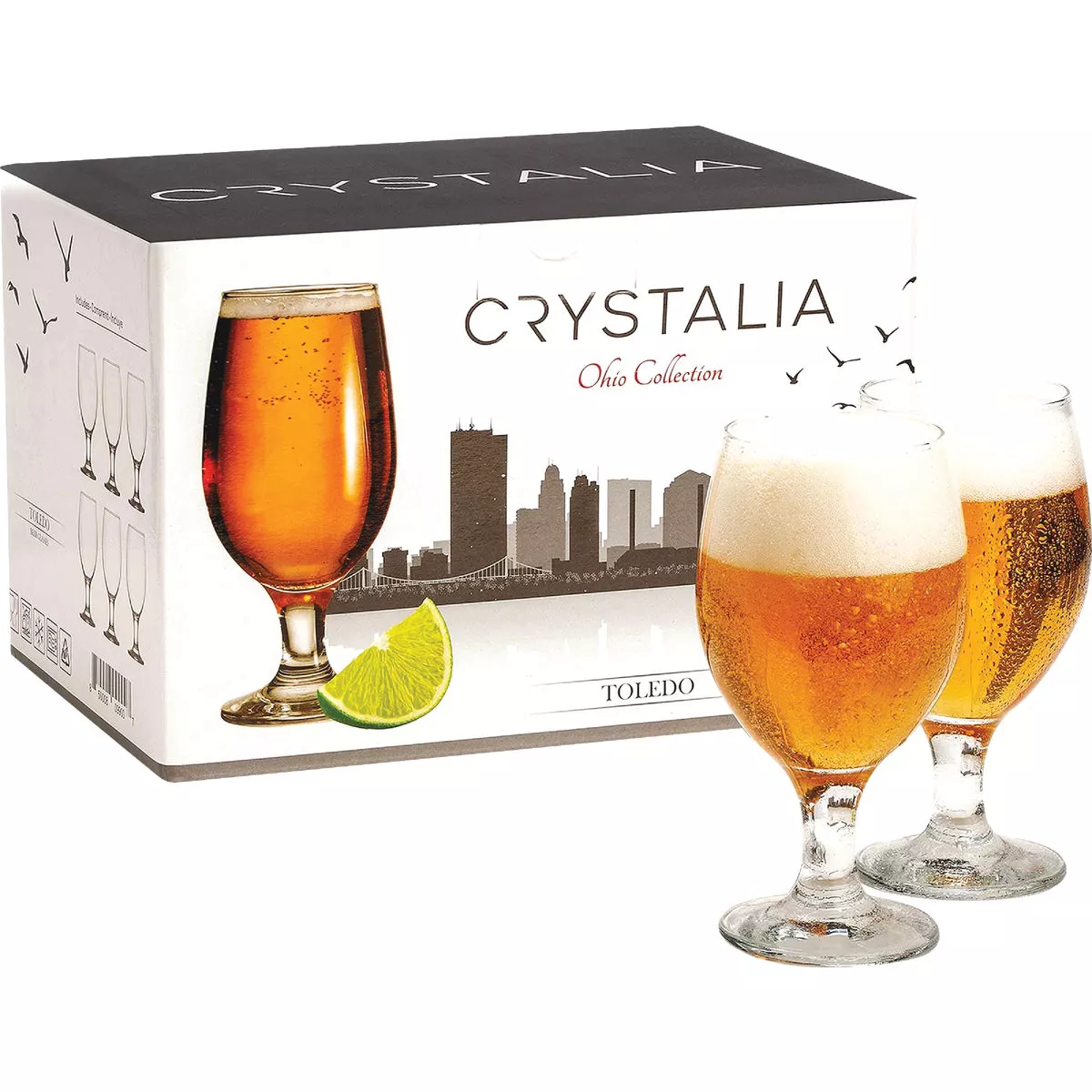 Crystalia Toledo Beer Glass (6-Count) | True Value Hardware