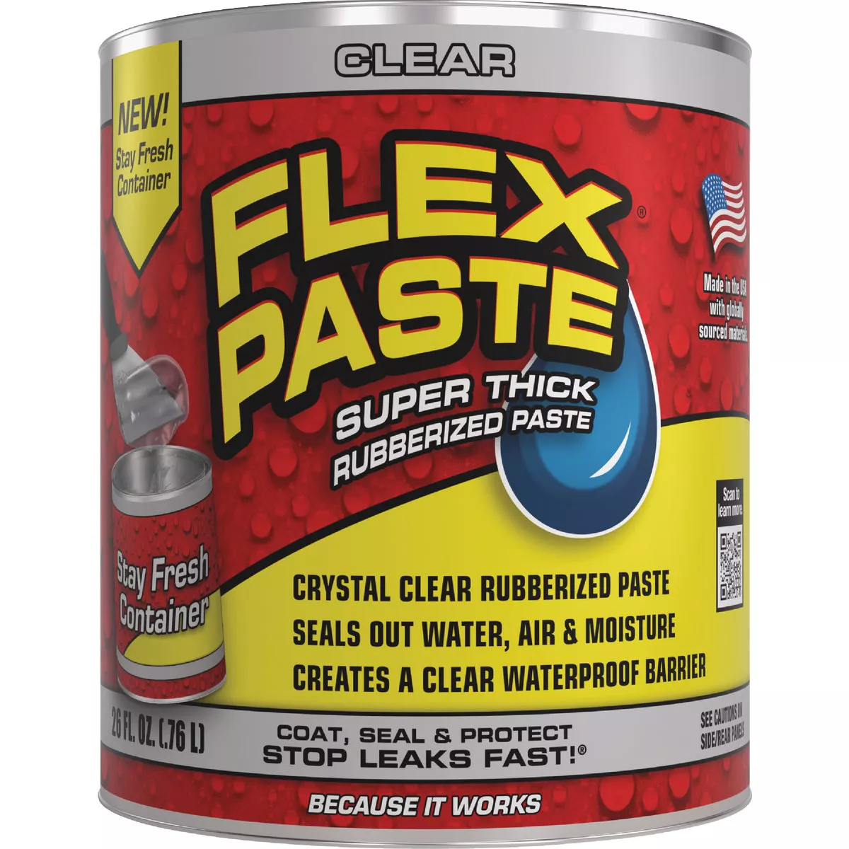 Flex Paste 3 Lb. Clear Can