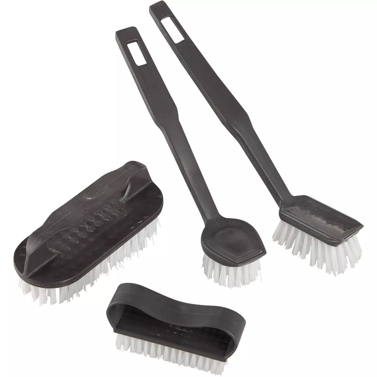 Smart Savers Blue Plastic Bristle Scrub Brush Set (4-Piece) - photo 3