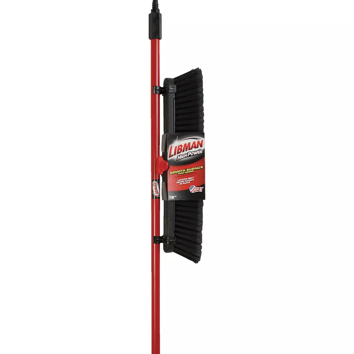 Libman 18 In. x 64 In. Steel Handle Smooth Surface Push Broom - photo 2