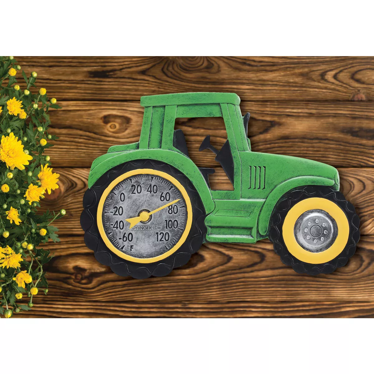 Taylor SpringField 14 In. x 9.5 In. Green Tractor Indoor & Outdoor Thermometer - photo 2