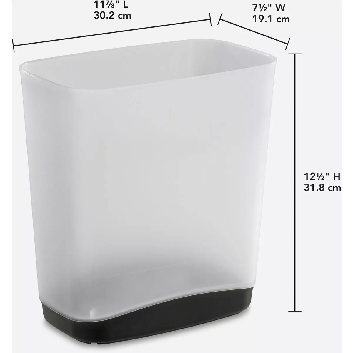 Sterilite 3.3 Gal. Rectangular Slim Wastebasket - photo 4