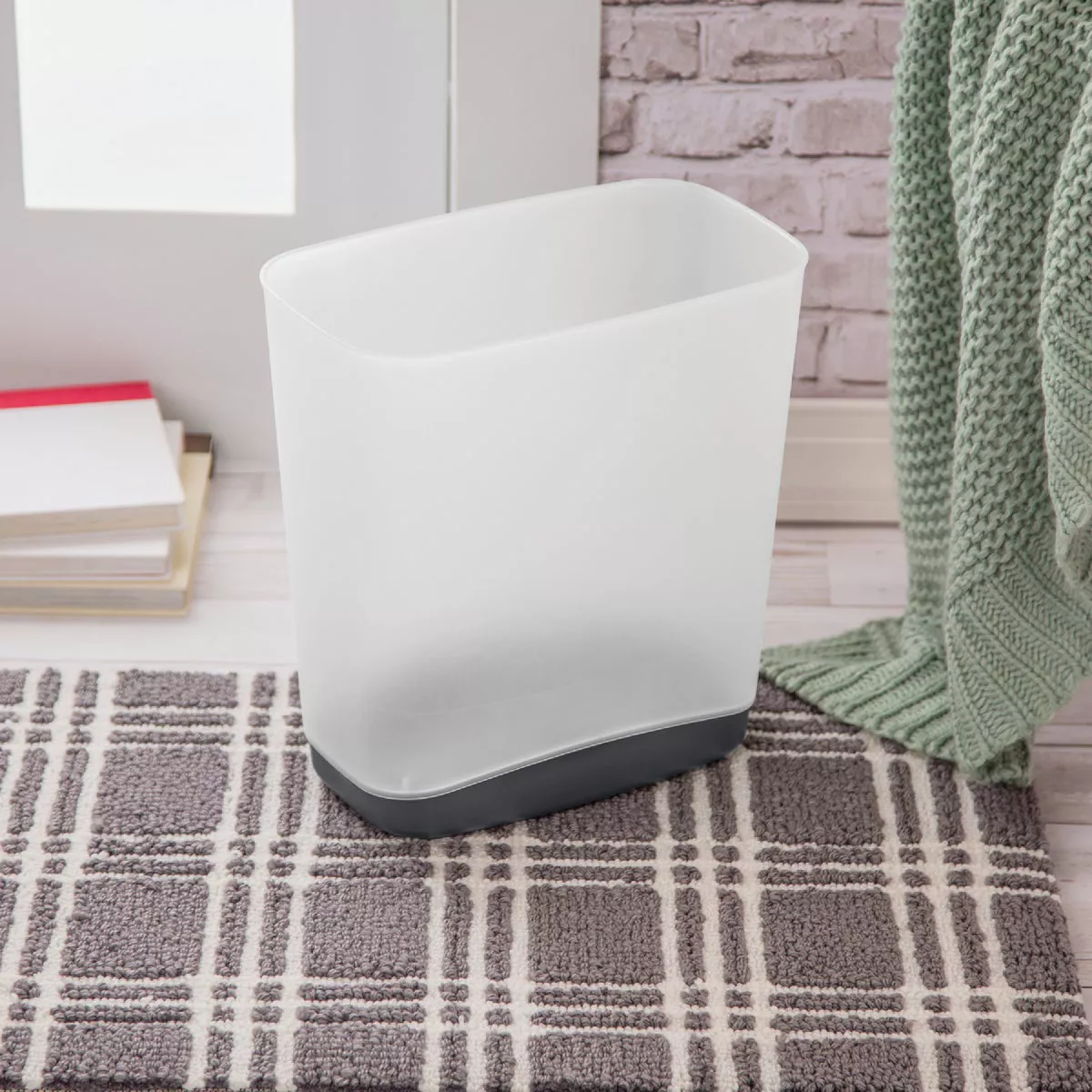 Sterilite 3.3 Gal. Rectangular Slim Wastebasket - photo 5