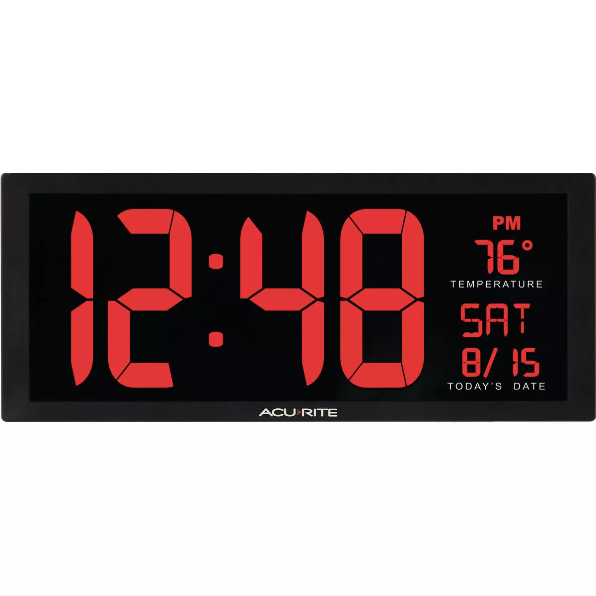 Acurite 14.5 In. Digital Wall Clock