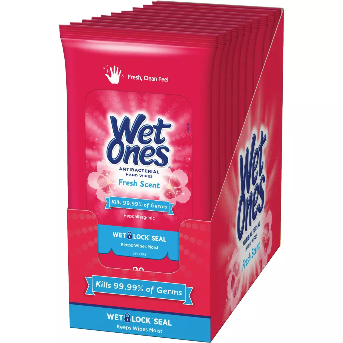 Wet Ones Fresh Scent Antibacterial Disinfectant Individual Hand Cleaning Wipes (20-Count) - photo 2