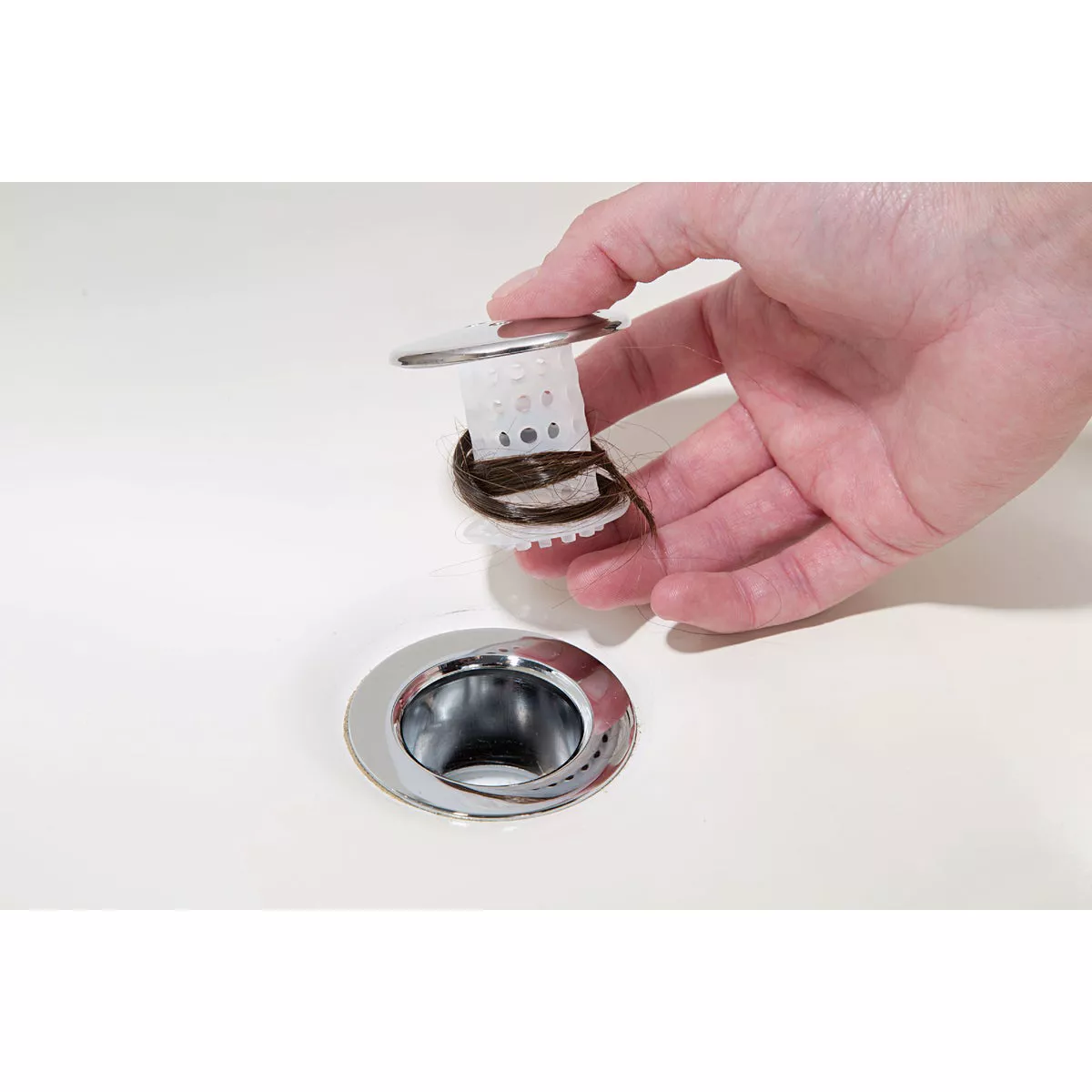TubShroom Chrome Edition 1.75 In. Chrome Plastic No Clog Drain Stopper - photo 6